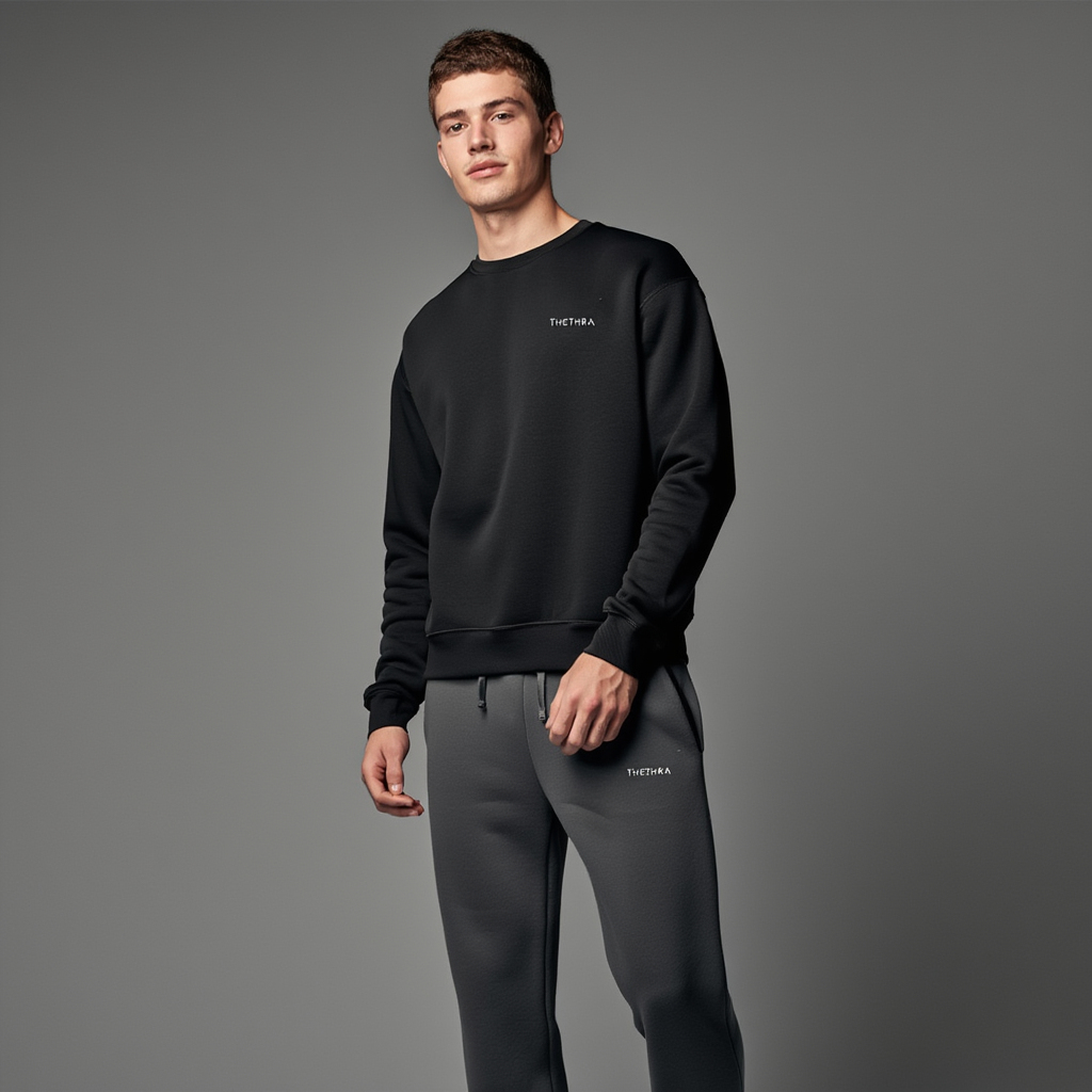 Thethra Fade Crew 29 — Men’s Garment-Dyed Fleece Layer