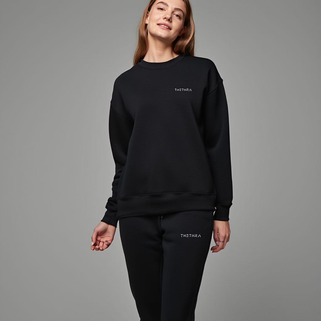 Thethra Fade Crew 20 — Garment-Dyed Fleece Layer