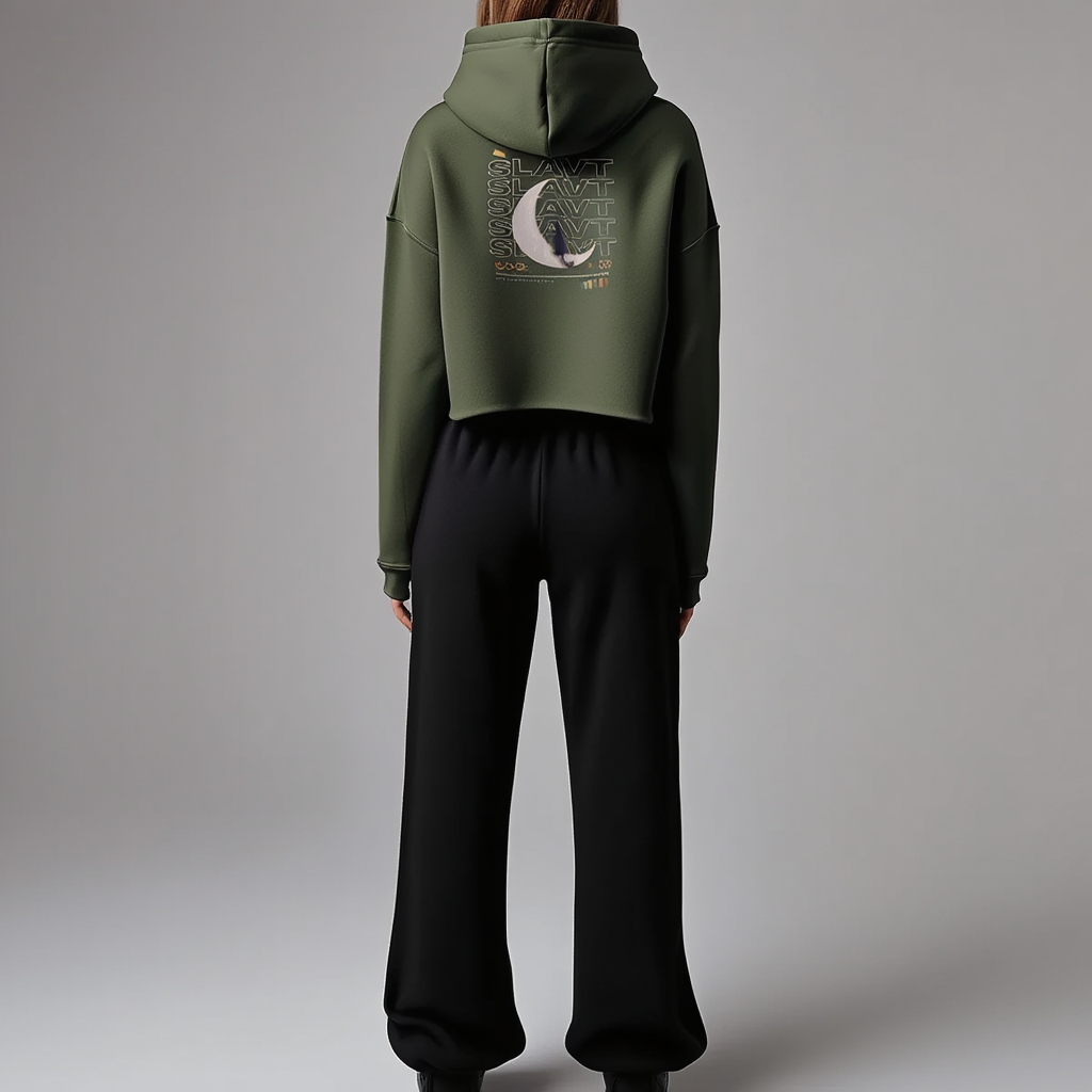 Thethra Halo Hoodie 17 — Cropped Structure Fleece